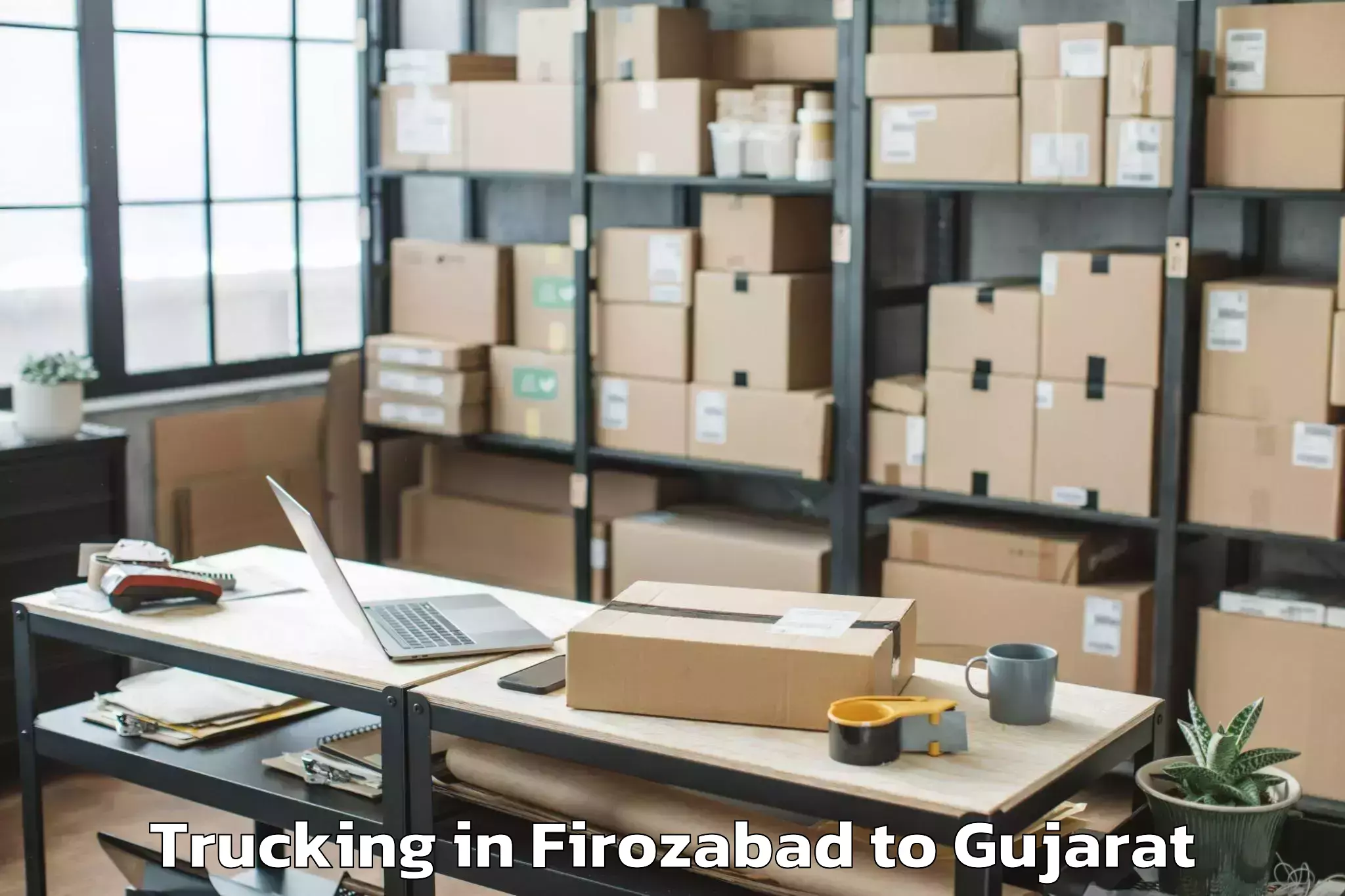 Affordable Firozabad to Dholka Trucking